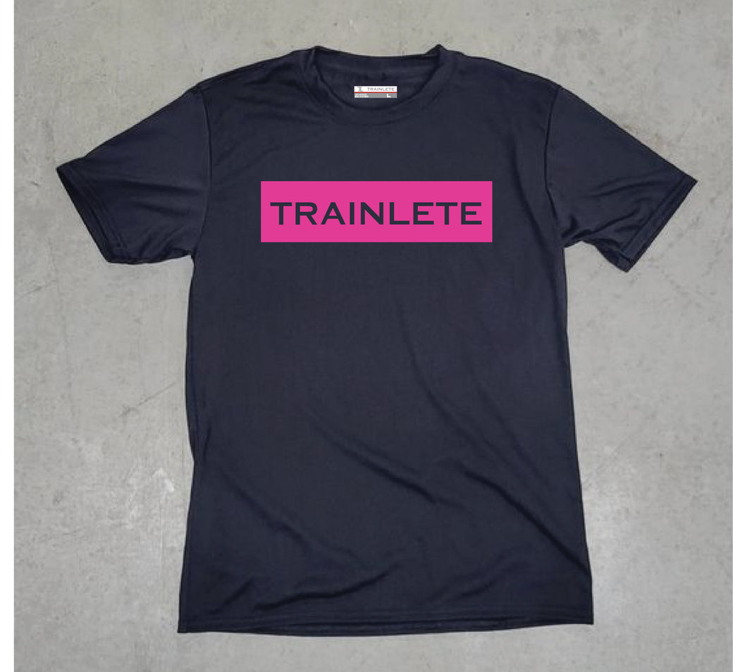 Trainlete Block T-Shirt Black/Pink